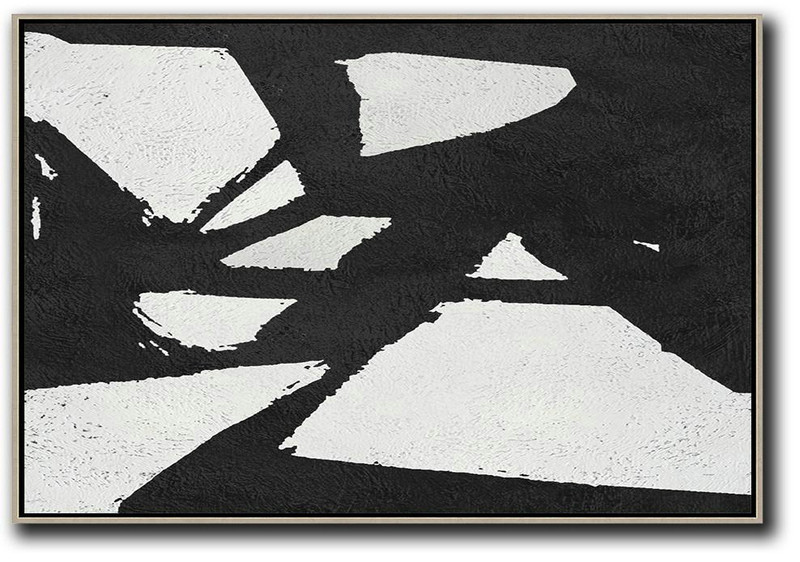 Lounge Room Decor,Oversized Horizontal Minimal Art On Canvas - Canvas Paintings For Sale